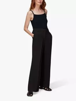 Жилет в рубчик с зубчатыми краями Whistles, черный