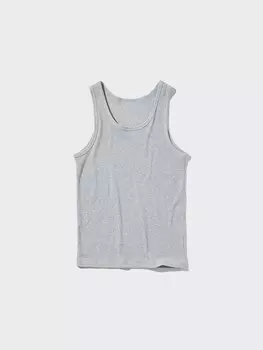 Жилет в рубчик сухого цвета Uniqlo, серый
