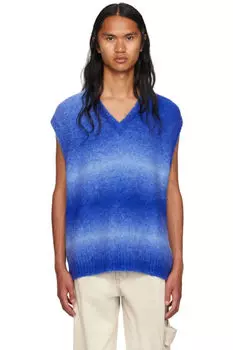 Жилет в синюю полоску WOOYOUNGMI