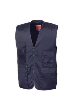 Жилет в стиле сафари Result, темно-синий