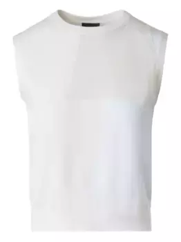 Жилет в технике пэчворк Akris, белый
