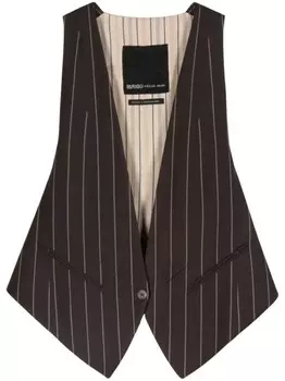 Жилет в тонкую полоску IBRIGU, коричневый