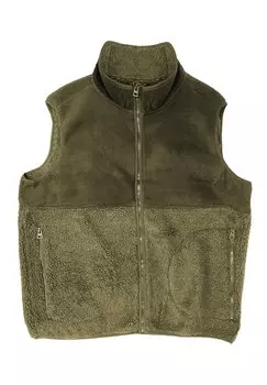 Жилет WARME TEDDY MIT REISSVERSCHLUSS TASCHEN Blend, цвет olive