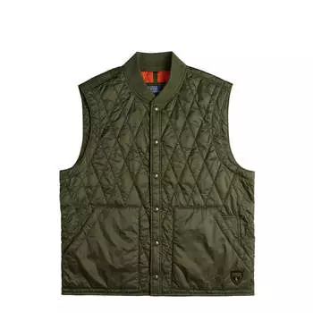 Жилет Water-Repellent Quilted Gilet Polo Ralph Lauren, цвет dark sage