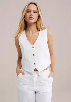Жилет WE Fashion, белый