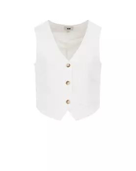 Жилет WE Fashion, белый
