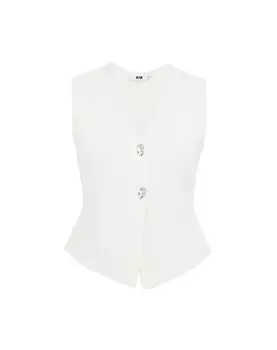 Жилет WE Fashion, белый