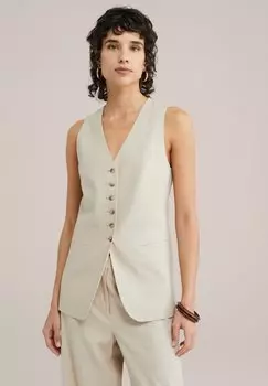 Жилет WE Fashion, бежевый