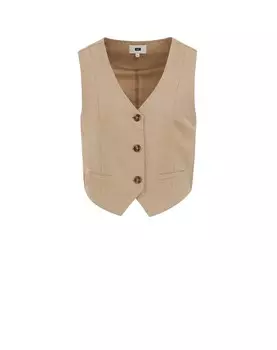 Жилет WE Fashion, бежевый