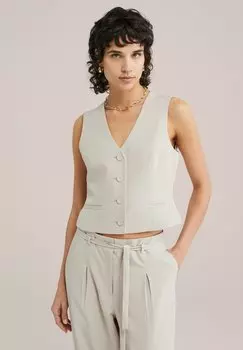 Жилет WE Fashion, бежевый
