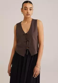 Жилет WE Fashion, коричневый