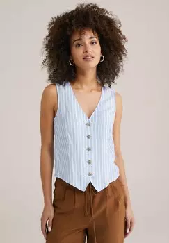 Жилет WE Fashion, светло-голубой
