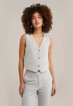 Жилет WE Fashion, светло-серый