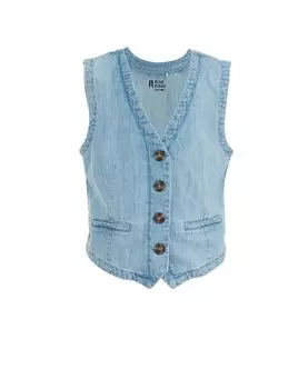 Жилет WE Fashion, светло-синий