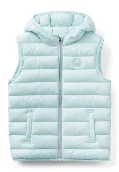 Жилет WITH HOOD United Colors of Benetton, цвет blue