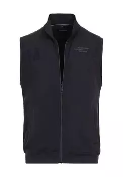 Жилет, воротник стойка, хлопок, мужской CASAMODA, синий