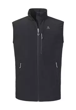 Жилет, воротник стойка, мужской Schoffel, черный