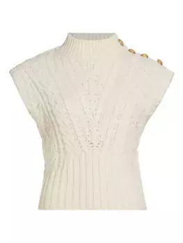 Жилет вязанной вязки Holton Veronica Beard, цвет off white