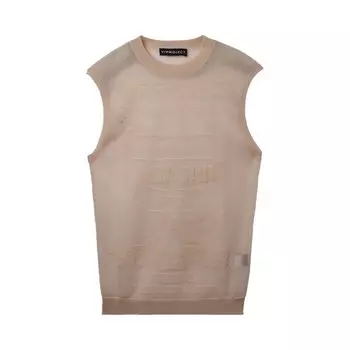 Жилет Y/Project Paris Transparent Knit Mesh Vest, бежевый