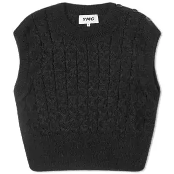 Жилет Ymc Farrow Knitted, черный