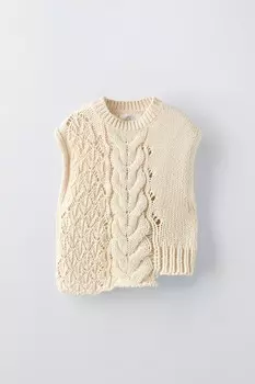 Жилет ZARA, экрю