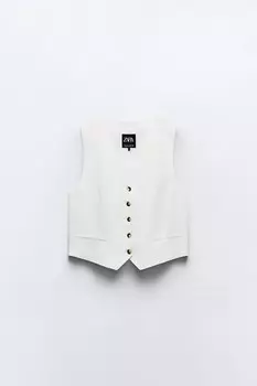 Жилет Zara Masculine, кремовый