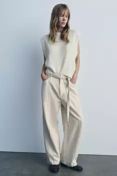 Жилет ZARA, устрично-белый