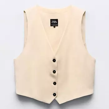 Жилет Zara Vents, бежевый