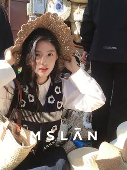 Жилет жаккардовый MSlan, темно-синий