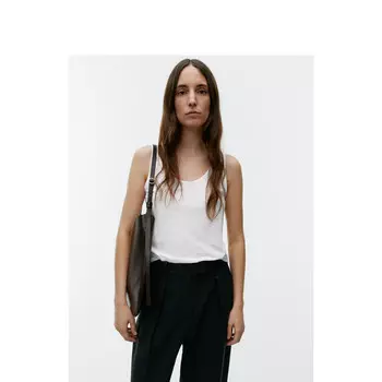 Жилет женский Arket с круглым вырезом, белый