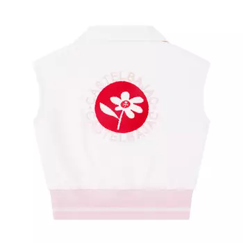 Жилет женский белый/розовый Castelbajac