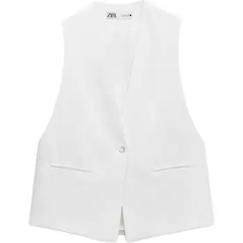 Жилет женский белый Zara