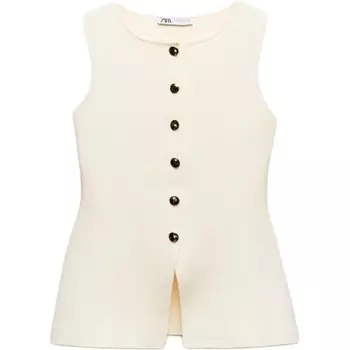Жилет женский белый Zara