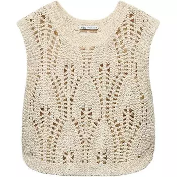 Жилет женский белый Zara