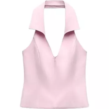 Жилет женский бледно-розовый Zara