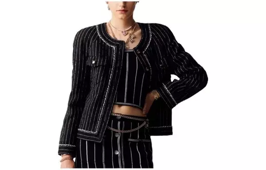 Жилет женский Chanel, черный / белый