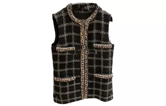 Жилет женский Chanel, черный / золотой