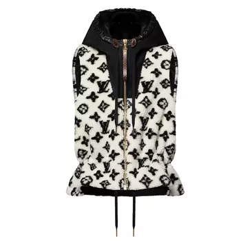 Жилет женский черный/белый Louis Vuitton