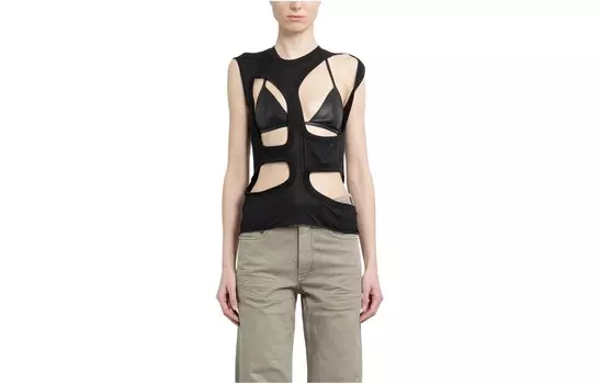 Жилет женский черный Rick Owens