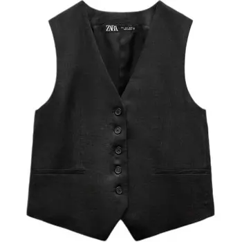 Жилет женский черный Zara