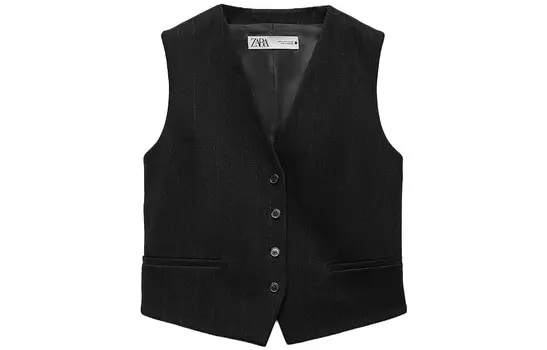 Жилет женский черный Zara