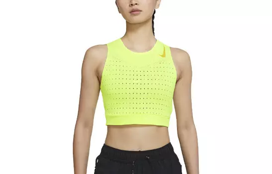 Жилет женский флуоресцентный желтый Nike