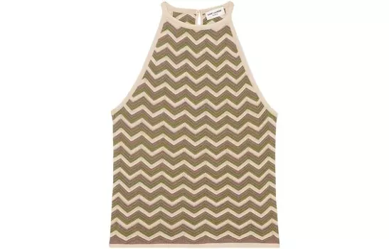 Жилет женский коричневый Saint Laurent