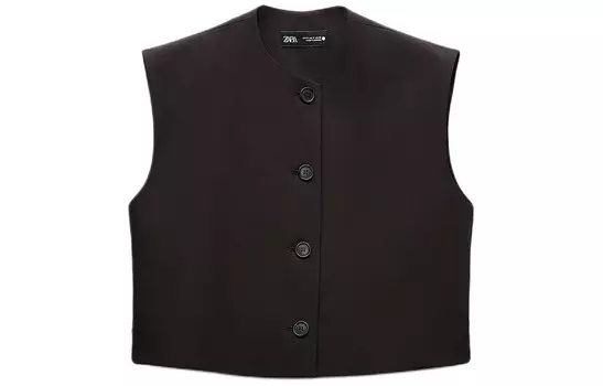 Жилет женский коричневый Zara