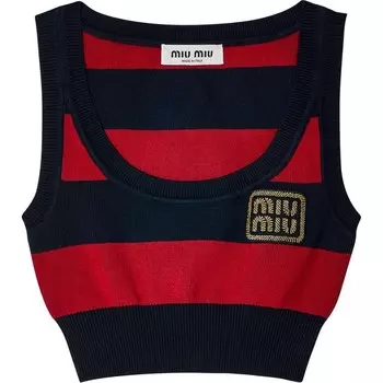 Жилет женский красный/черный Miu Miu