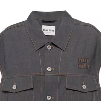 Жилет женский Miu Miu, темно-серый