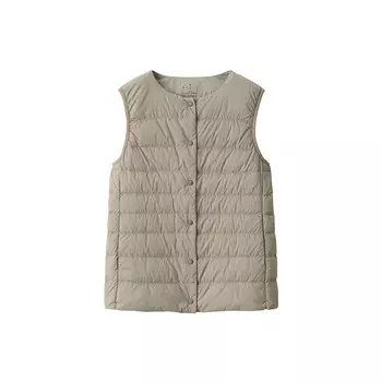Жилет женский Muji с пуховой подкладкой, зеленый