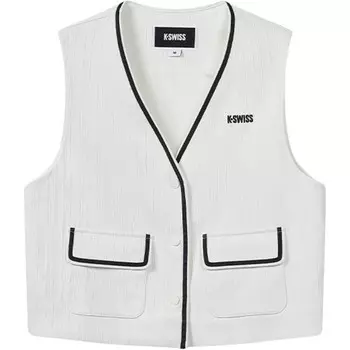 Жилет женский однотонный белый K·Swiss