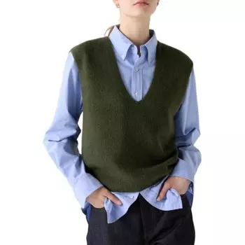 Жилет женский Оливковый Uniqlo