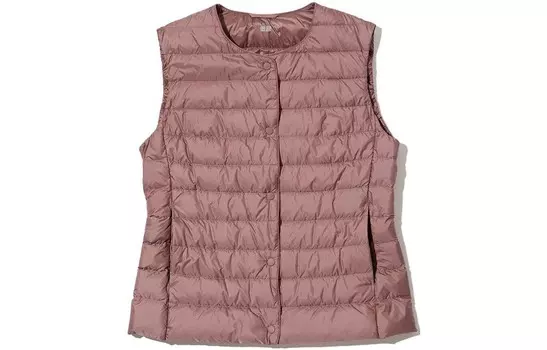 Жилет женский персиково-розовый Uniqlo